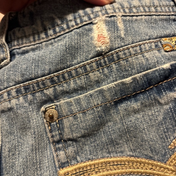 Tyte Jeans Blue Distressed Mini Skirt - Picture 3 of 4